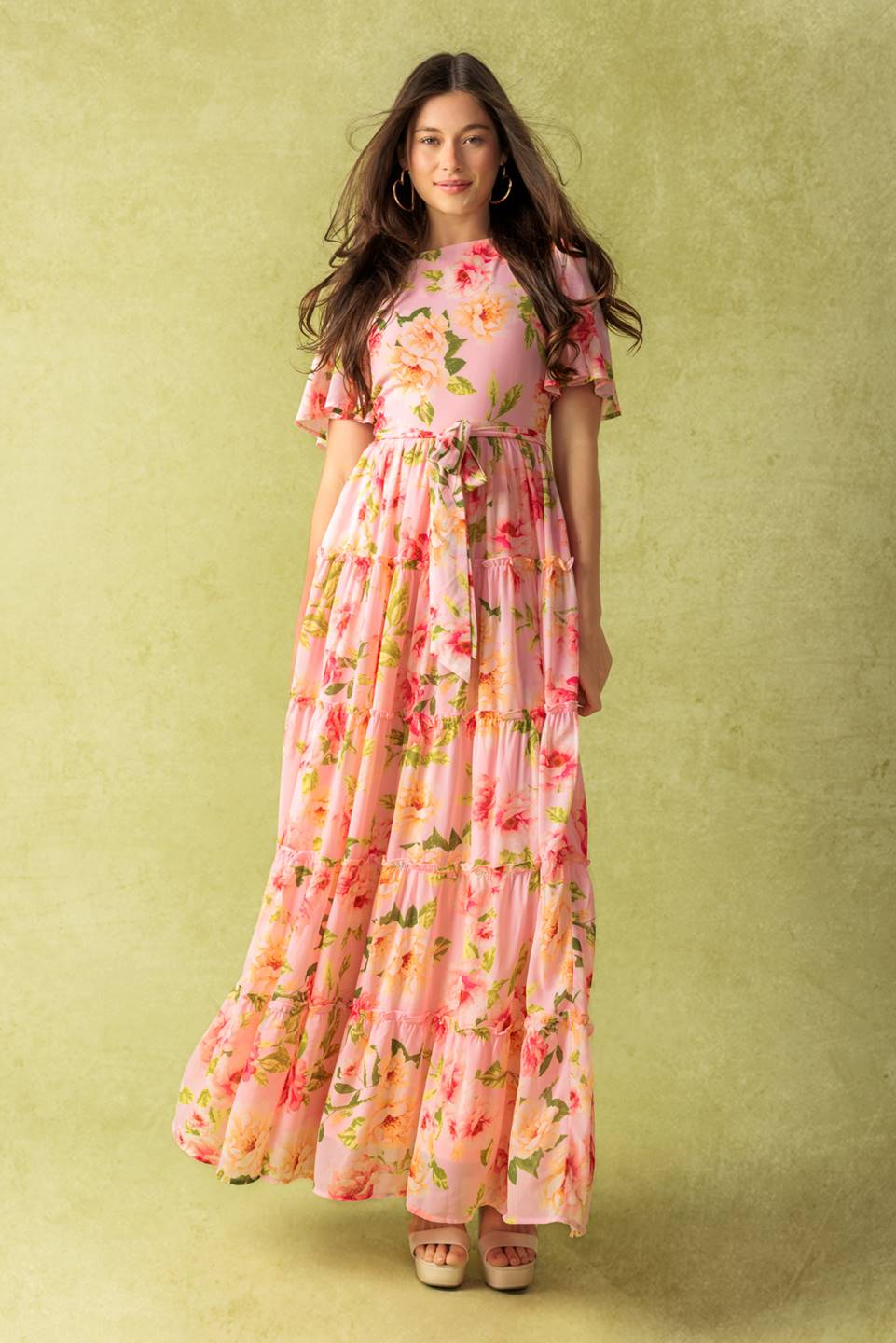 WHICH CHAPTER WOVEN MAXI DRESS Flying Tomato